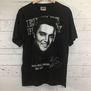 Vintage Single Stitch The Roxx ELVIS PRESLEY Tee T-Shirt Size Large Crew Neck‍‍‍